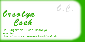 orsolya cseh business card